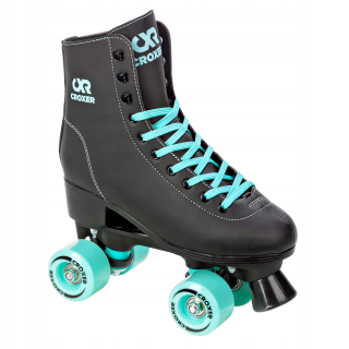 Kolieskové korčule Croxer Alessa Black, Turquoise, veľkosť 36